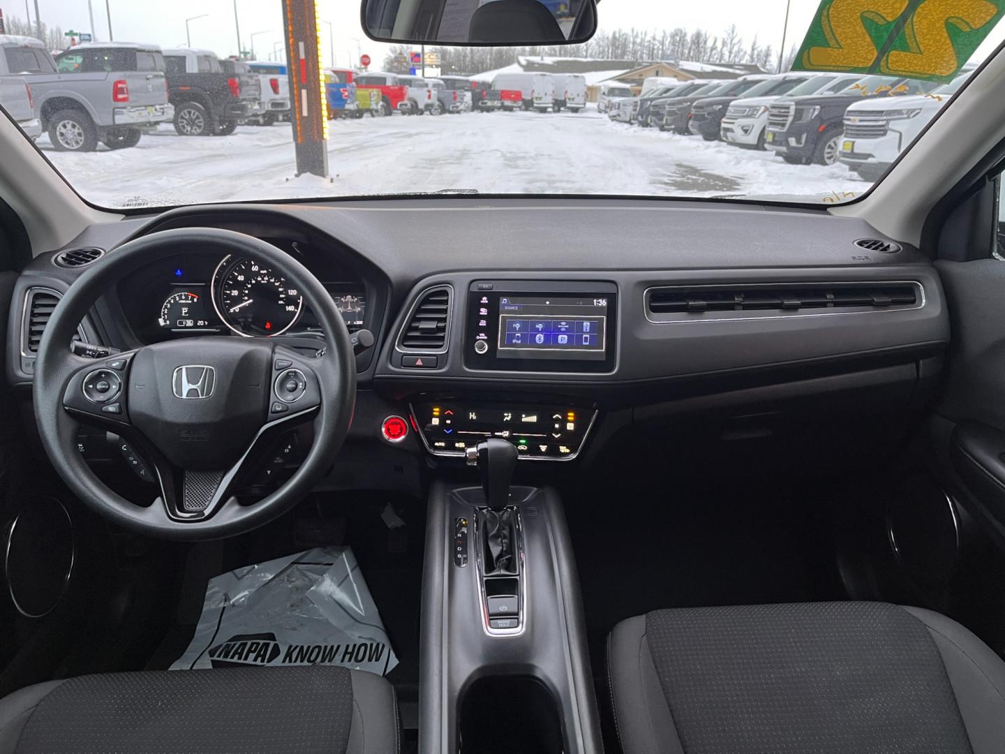 2022 Black /black Honda HR-V EX AWD (3CZRU6H57NM) with an 1.8L L4 DOHC 16V engine, CVT transmission, located at 1960 Industrial Drive, Wasilla, 99654, (907) 274-2277, 61.573475, -149.400146 - Photo#14